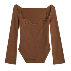 Asymmetrical Knit Off-Shoulder Top
