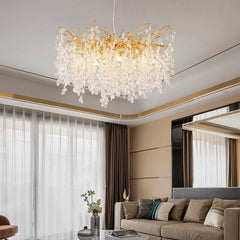 Modern Gold Glass Chandeliers For Indoor Home Décor