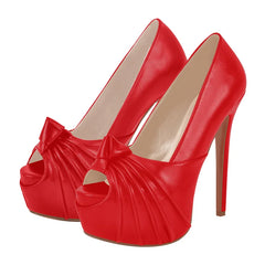 Platform Stiletto Peep Toe Heels