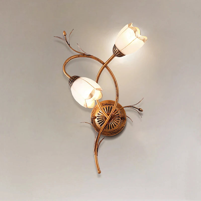 Countryside Flower Led Wall Lamp 