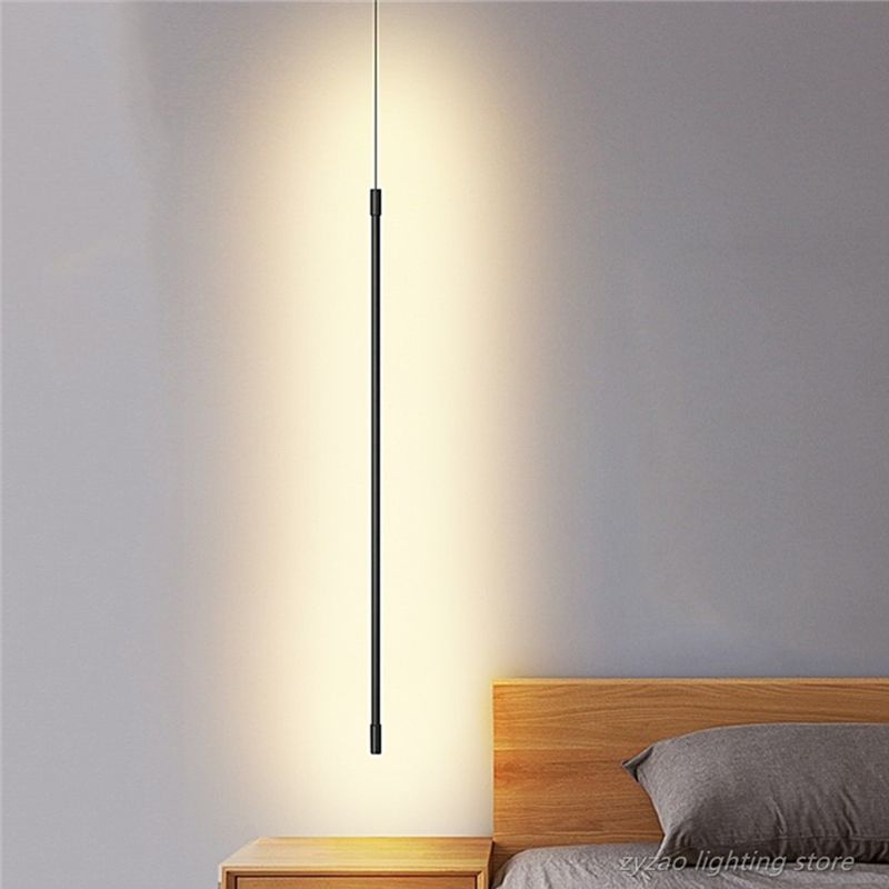 Bedside Light LED Pendant  Adjustable Line Strip Hanging Lamp