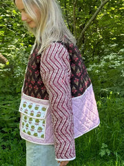 Patchwork Printed Quilted Jacket