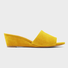 Wedge Heel Open Toe Mules