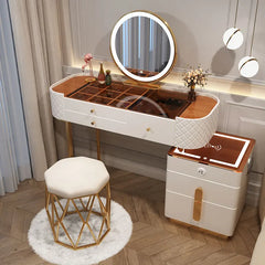 Dressing Table With Drawers Wooden Multifunctional Cabinet