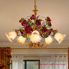 Retro Floral Countryside Chandelier