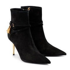 Pointed Toe High Heel Boots