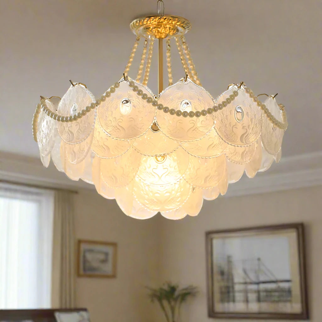 French Light Luxury Warm Crystal Lamp European Large Living Room Main Chandelier Designer Bedroom Dining Room Chandelier Golden Atelier 1