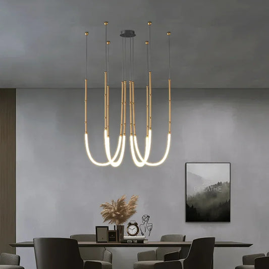 Modern  Art Line Led Pendant Hanging Lamp Ceiling Light Fixture