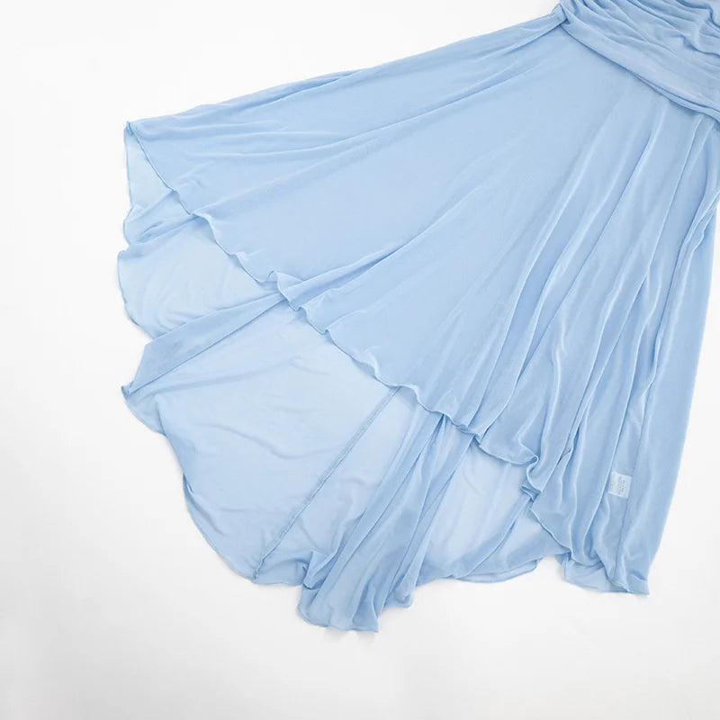 Light blue skirt on a white background