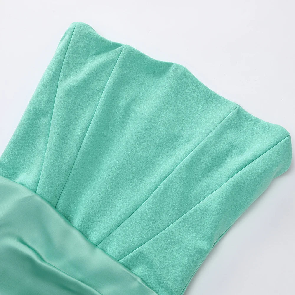 Close-up of a light green fabric on a white background