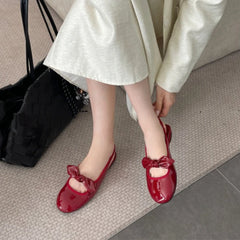 Bow Slingbacks with Round Toe