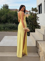 Braided Trim Cutout Maxi Dress