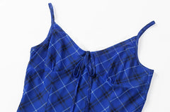 Close-up of the tie-front neckline on a mesh midi dress