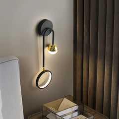 Round Rotatable Light Led Wall Lamp Sconce Indoor Deco Light Golden Atelier