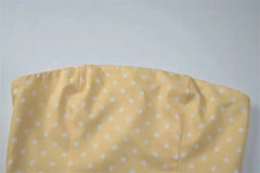 Polka Dot Strapless Tube Top and Maxi Skirt Set