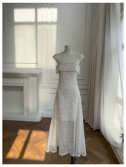 Sequin Spaghetti Strap Midi Dress