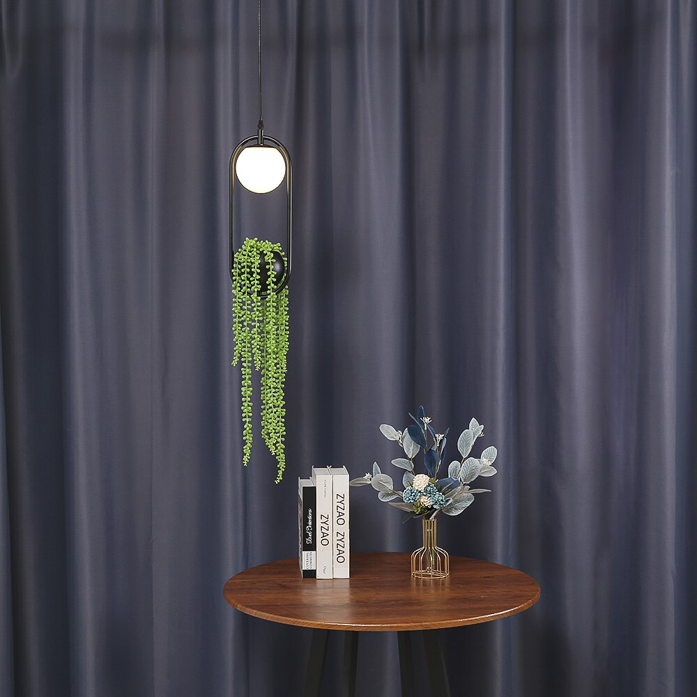 Led Plant Pendant Lights Flower Pot Hanging Lamp