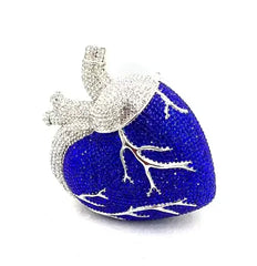 Crystal Embellished Heart Shaped Bag