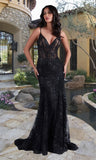 Sequins Lace Embroidery Fishtail Spaghetti Strap Mermaid Prom Dresses