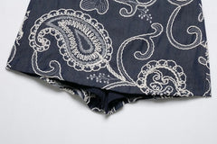 Paisley Print Vest and Skirt Set