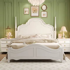 European Queen Double Bed - French Style Frame