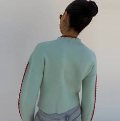 Octopus Jacquard Knit Cardigan
