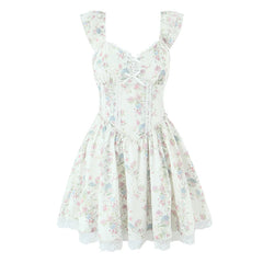Floral dress on a white background