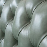 Leather Solid Wood Luxury Carved Chesterfield Sofas