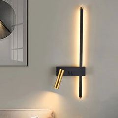 Background Wall Lamp For Black Minimalist Living room Sofa Background Golden Atelier