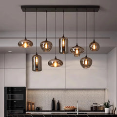  Sleek and minimalist LED pendant light hanging in a modern dining room setting , Golden Atelier 3