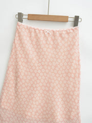 Floral Print A Line Midi Skirt