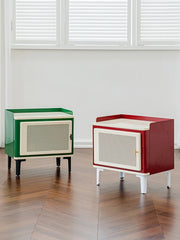 Retro Nightstands Side Table Bedside Storage Cabinets