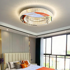 Mirrored K9 Crystals Dimmable Ceiling Light