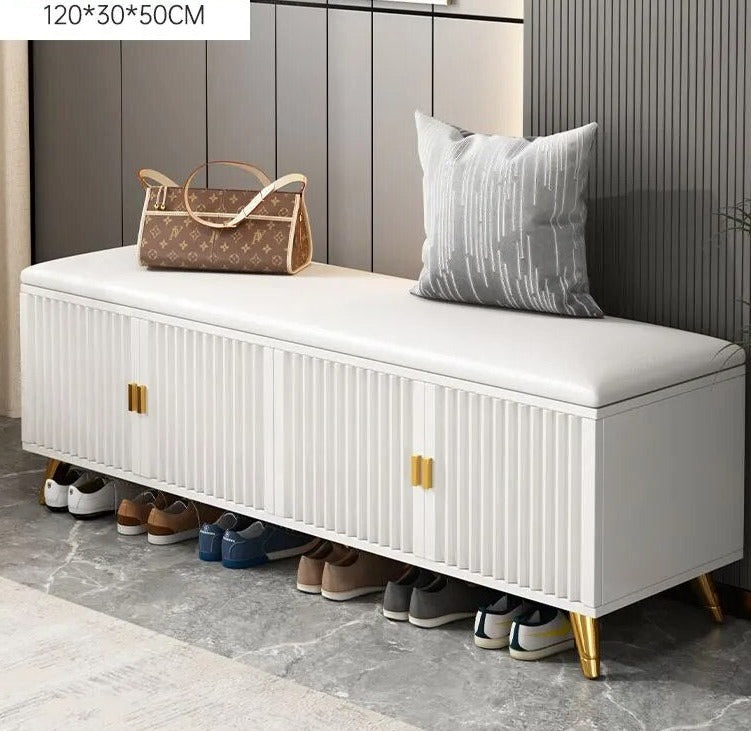 Waterproof Living Room Shoe Cabinets Dust Proof Modern Bench