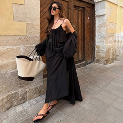 Solid Camisole Maxi Dress