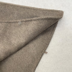 Fur Collar Wool Blend Coat