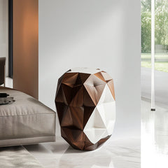 Geometric Solid Wood Stool| Creative Round Side Table| Low Stool