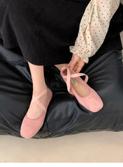 Square Toe Ballet Flats