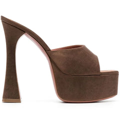 Platform Block Heel Mules