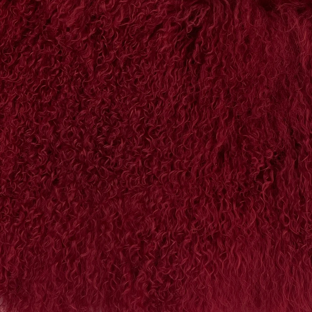 Close-up of a textured red fabric surface