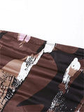 Open Back Printed Sleeveless Maxi Dress For Women