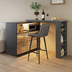 Long Extendable Bar Tables Modern High Kitchen Furniture