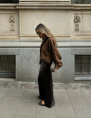 Faux Suede Cropped Bomber Jacket