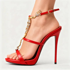 Scorpion Embellished Stiletto Heels