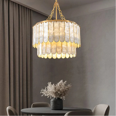 French Shell Chandelier Hanging Lighting