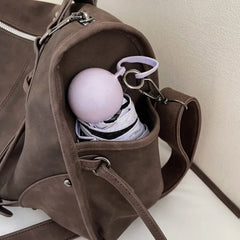 Soft Faux Leather Motorcycle Shoulder Bag