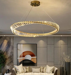 Crystal Ring Pendant Ceiling Lighting Fixtures