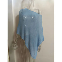 Asymmetrical Knit Shawl Top