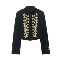 Embroidered Military Inspired Jacket