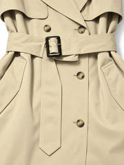 Belted Double Breasted Trench Coat